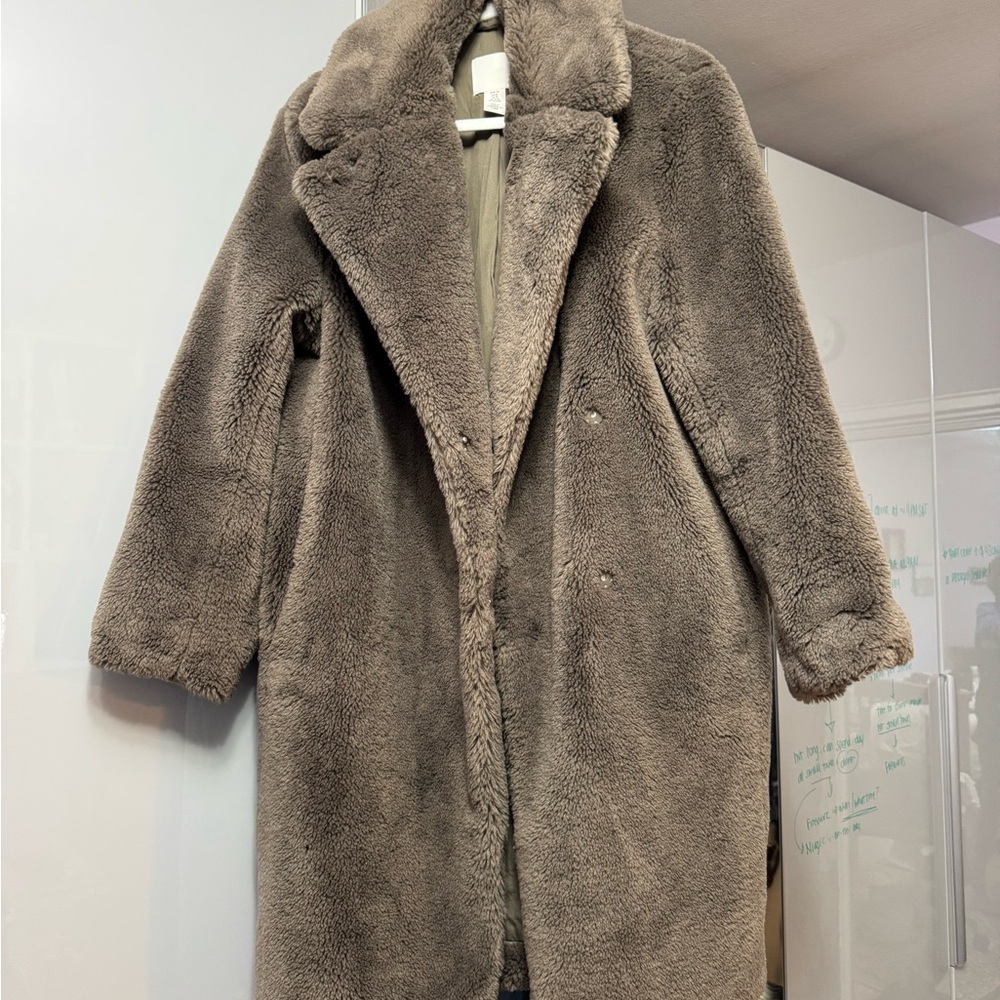 HM Women's Faux Fur Coat - Brown